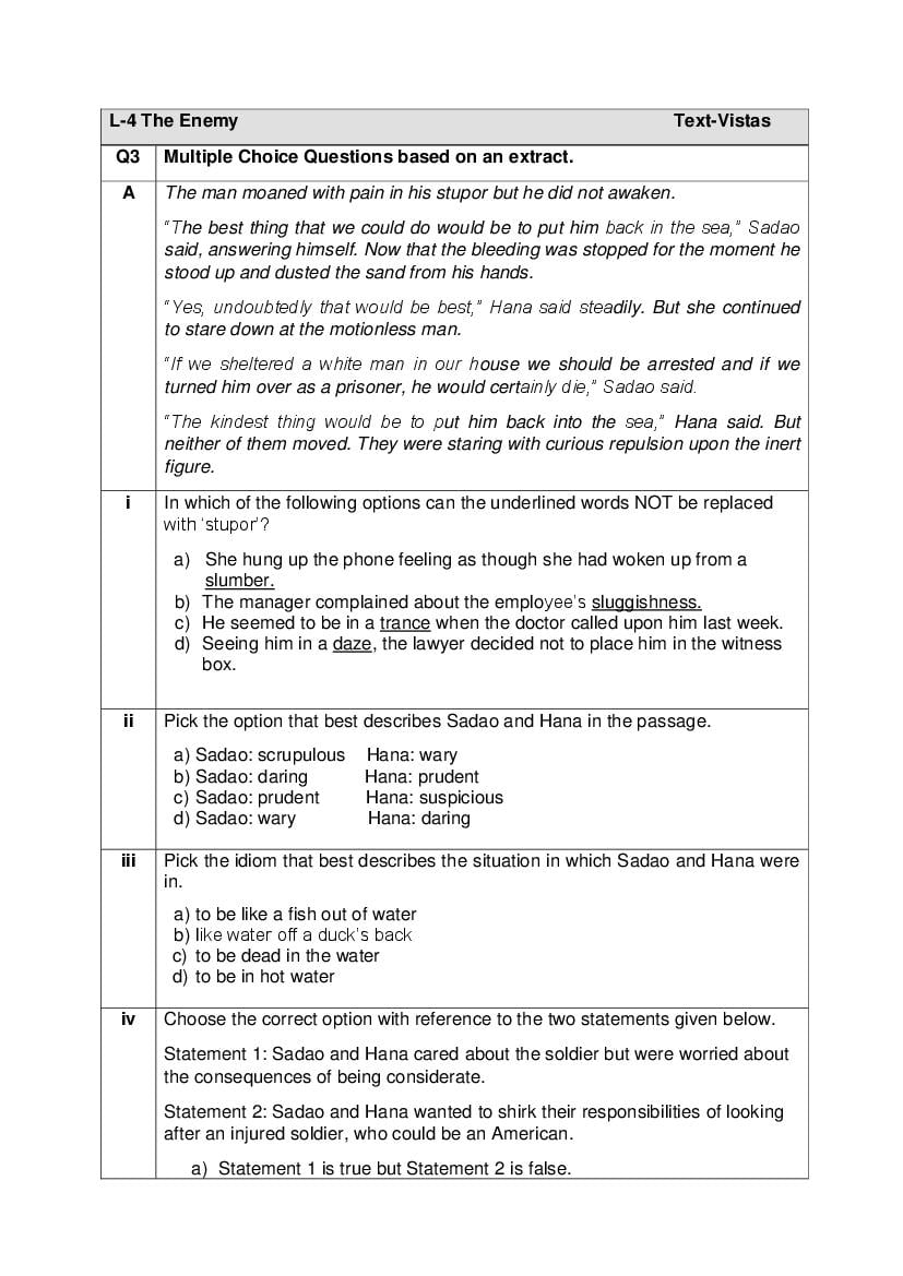 CBSE Class 12 English Core Question Bank (PDF) – Official CBSE Question Bank