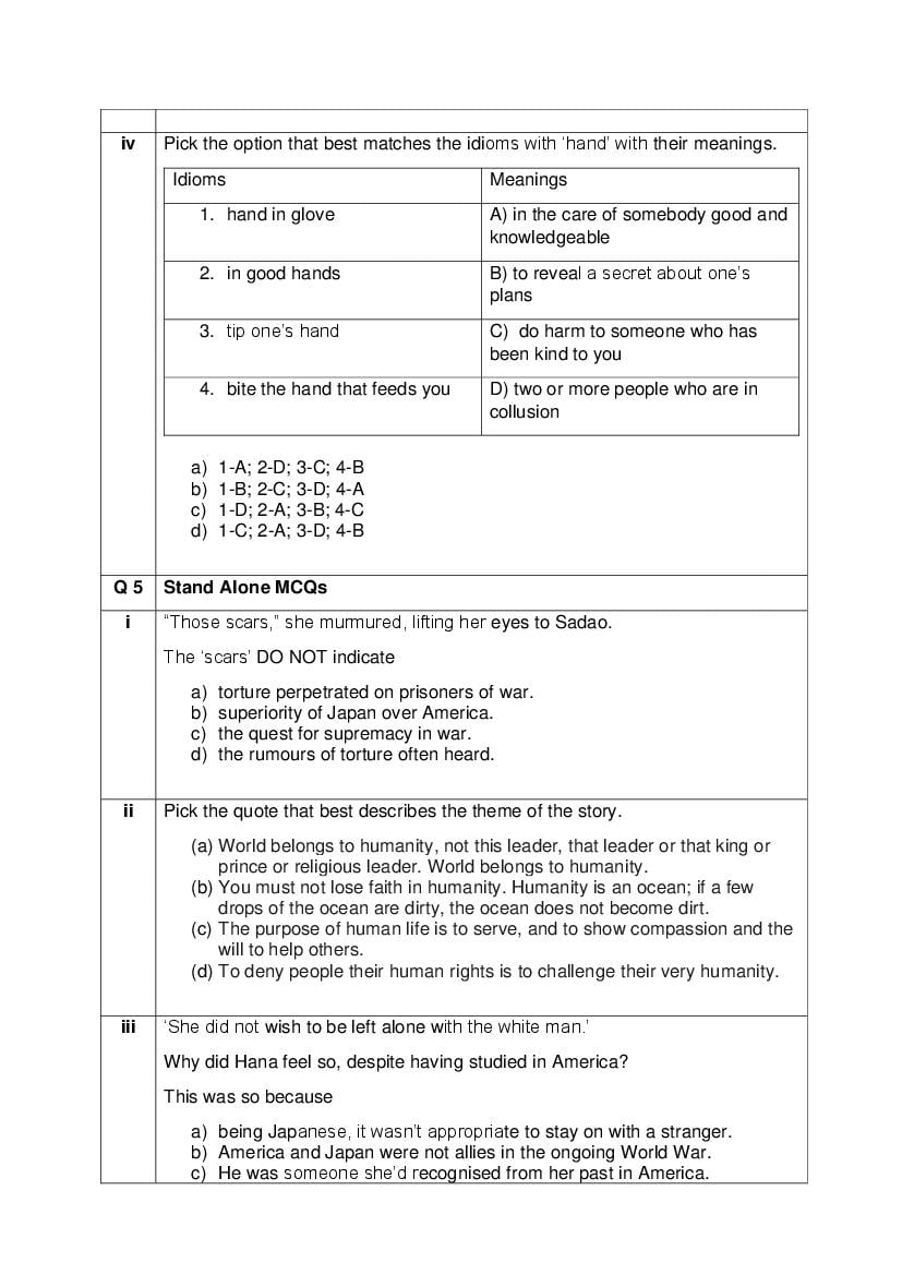 CBSE Class 12 English Core Question Bank (PDF) – Official CBSE Question Bank