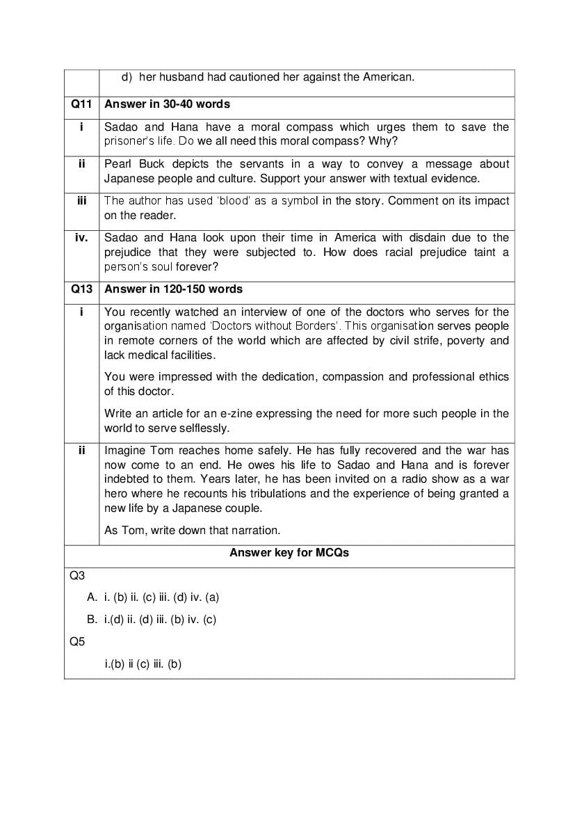 CBSE Class 12 English Core Question Bank (PDF) – Official CBSE Question Bank