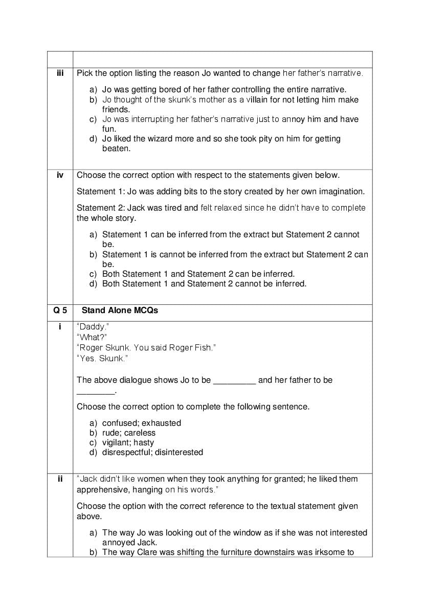 CBSE Class 12 English Core Question Bank (PDF) – Official CBSE Question Bank