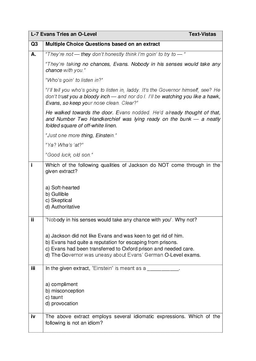 CBSE Class 12 English Core Question Bank (PDF) – Official CBSE Question Bank
