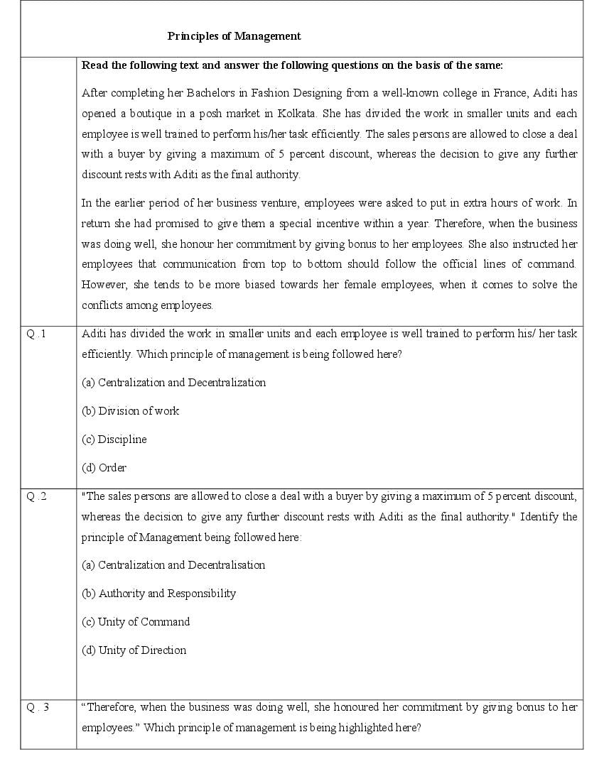 CBSE Class 12 Business Studies Question Bank (PDF) – Official CBSE Question Bank