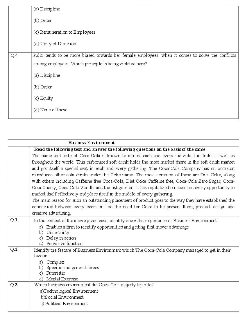 CBSE Class 12 Business Studies Question Bank (PDF) – Official CBSE Question Bank