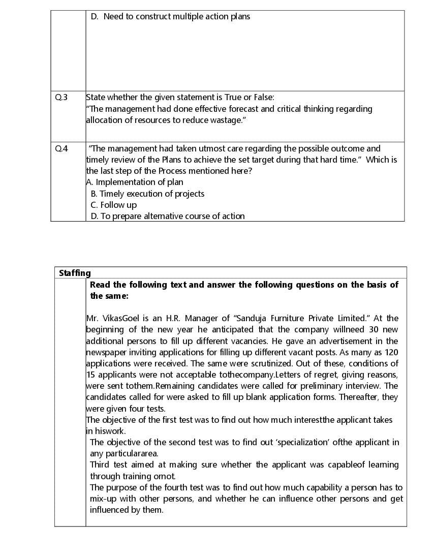 CBSE Class 12 Business Studies Question Bank (PDF) – Official CBSE Question Bank