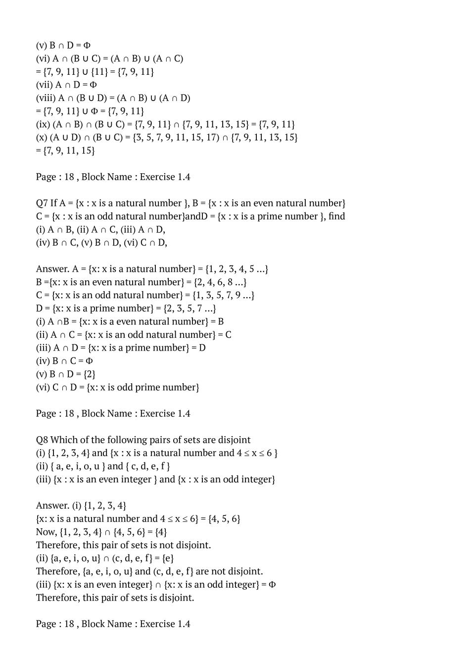 Ncert Solutions For Class 11 Maths Chapter 1 Set Aglasem Schools