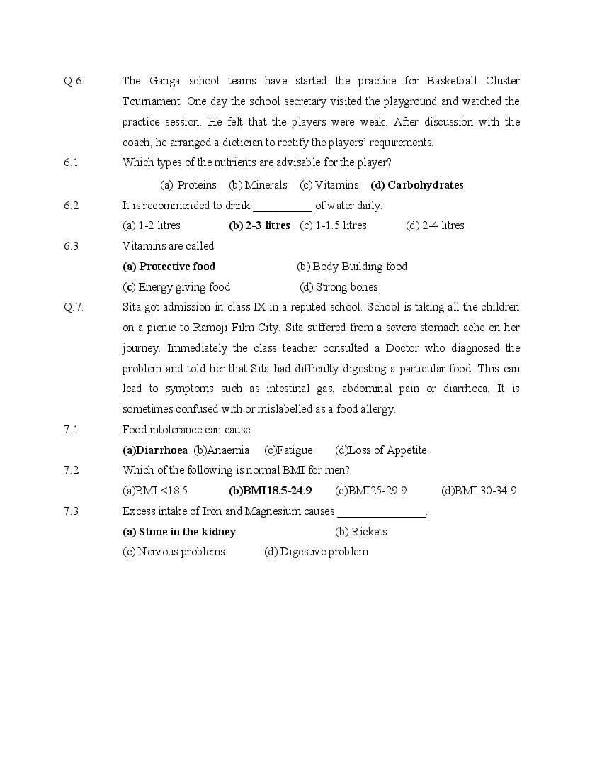 CBSE Class 12 Physical Education Question Bank (PDF) – Official CBSE Question Bank