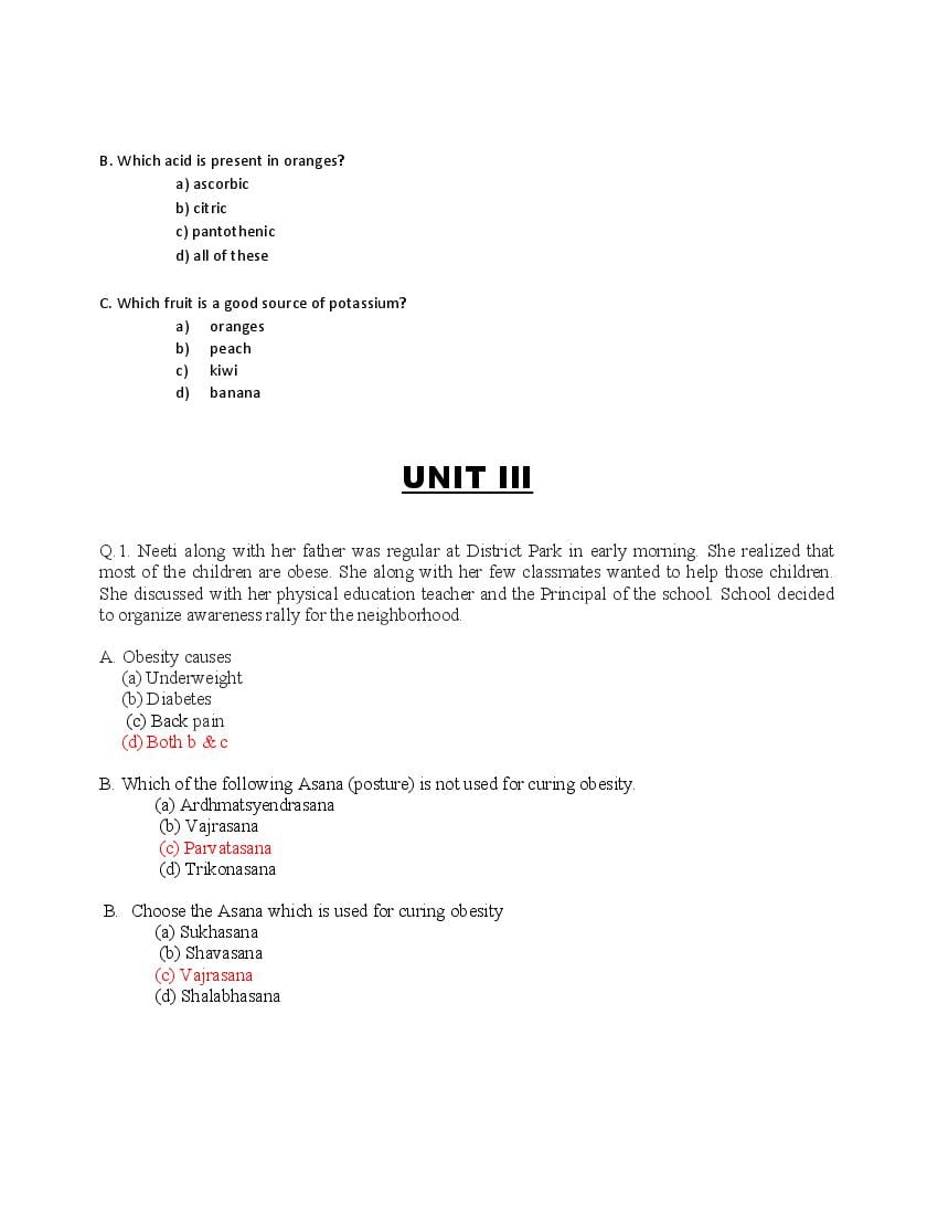 CBSE Class 12 Physical Education Question Bank (PDF) – Official CBSE Question Bank