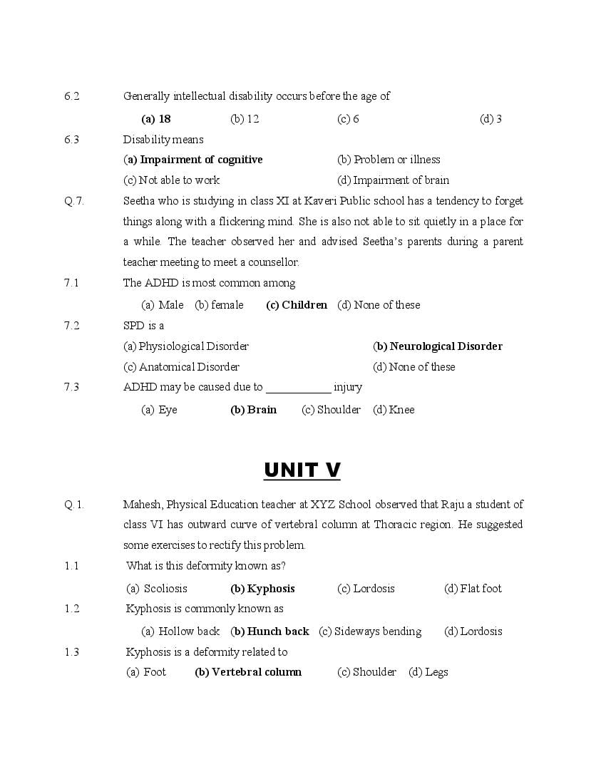 CBSE Class 12 Physical Education Question Bank (PDF) – Official CBSE Question Bank