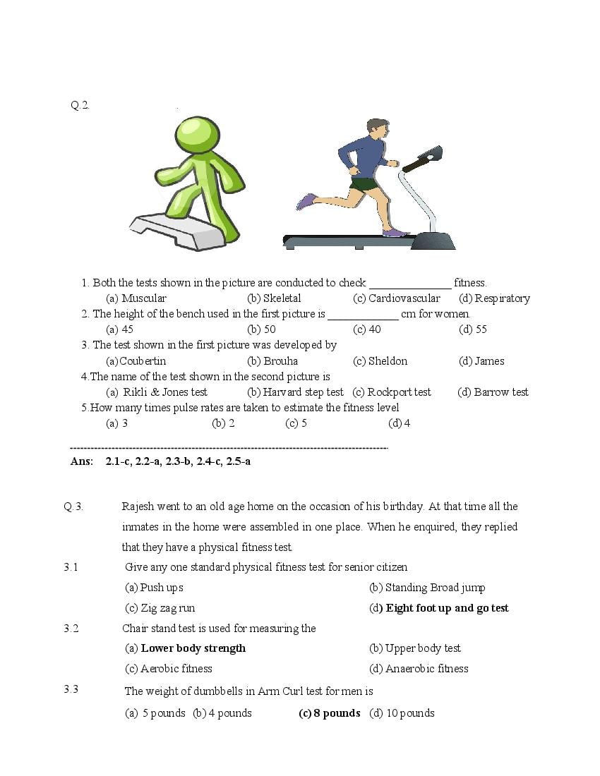 CBSE Class 12 Question Bank 2021 Physical Education