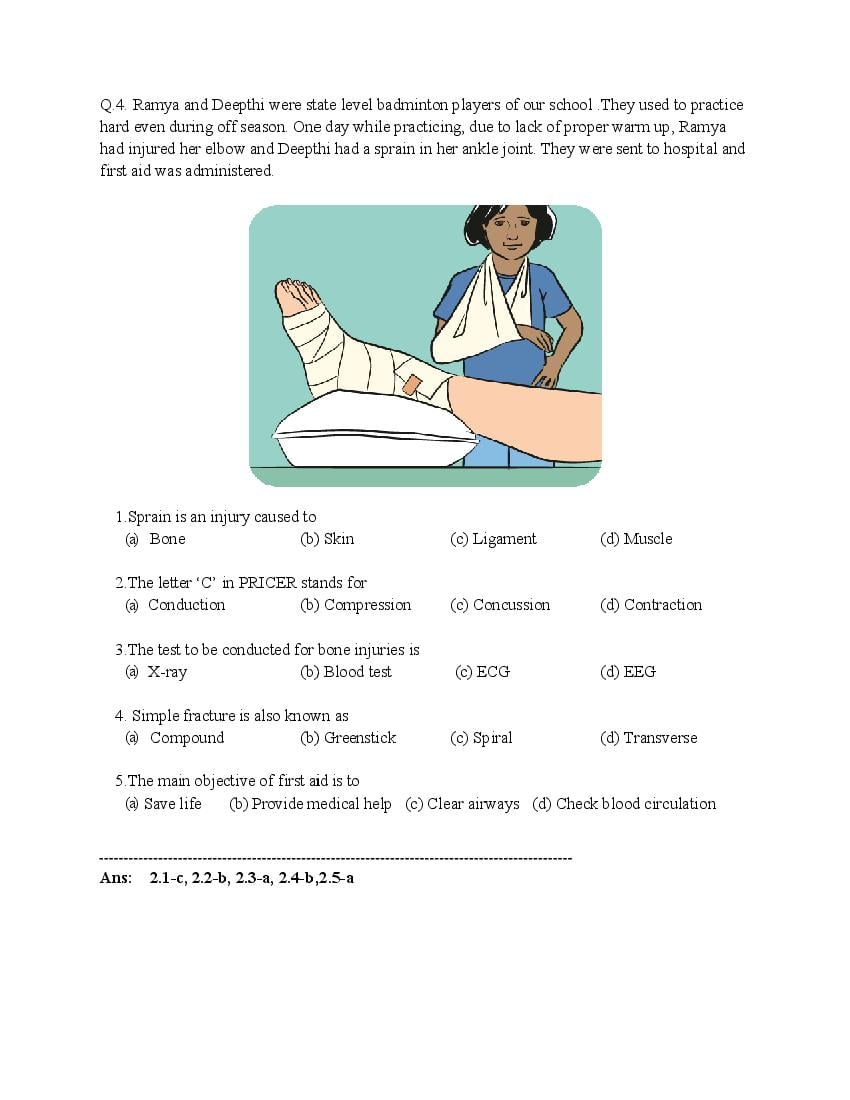 CBSE Class 12 Physical Education Question Bank (PDF) – Official CBSE Question Bank