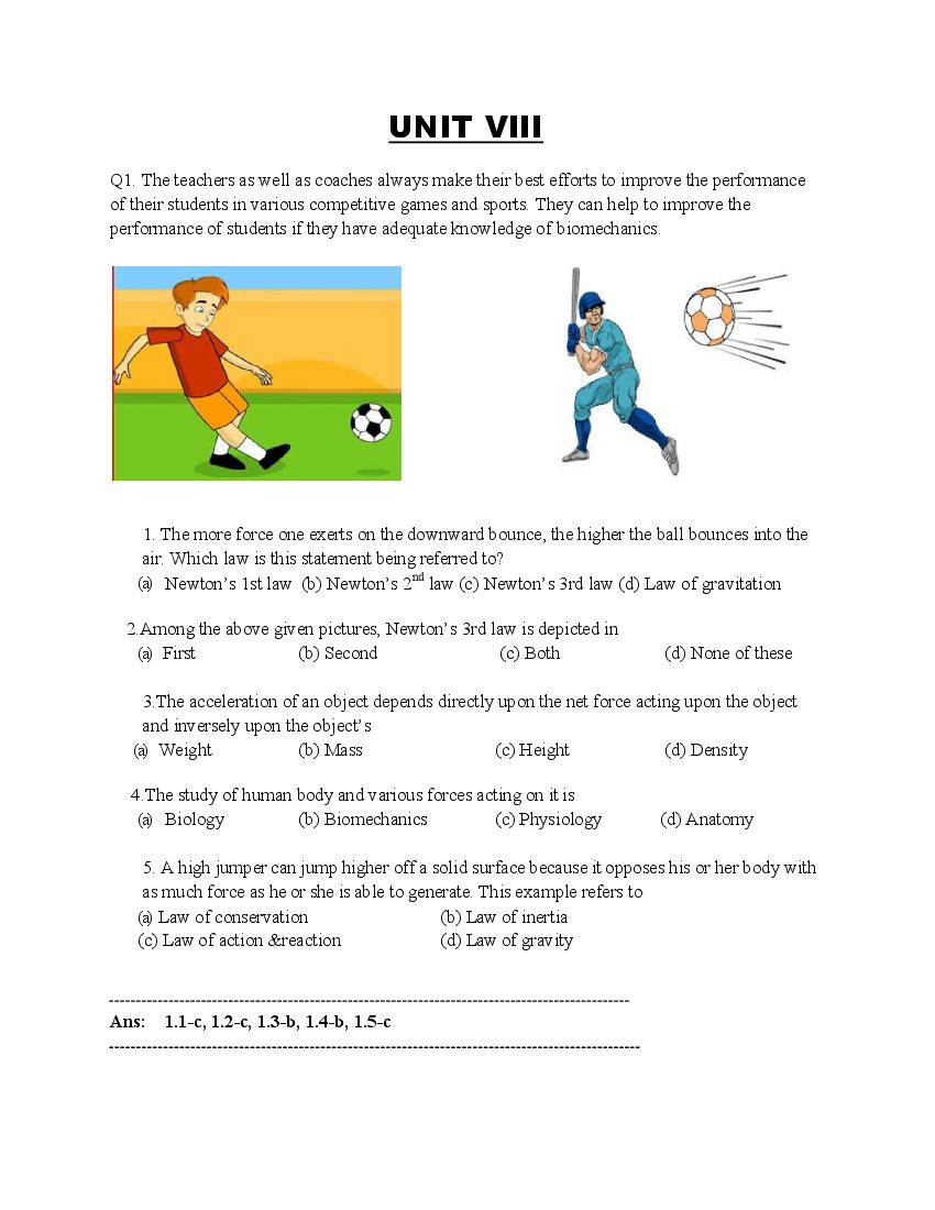 CBSE Class 12 Physical Education Question Bank (PDF) – Official CBSE Question Bank