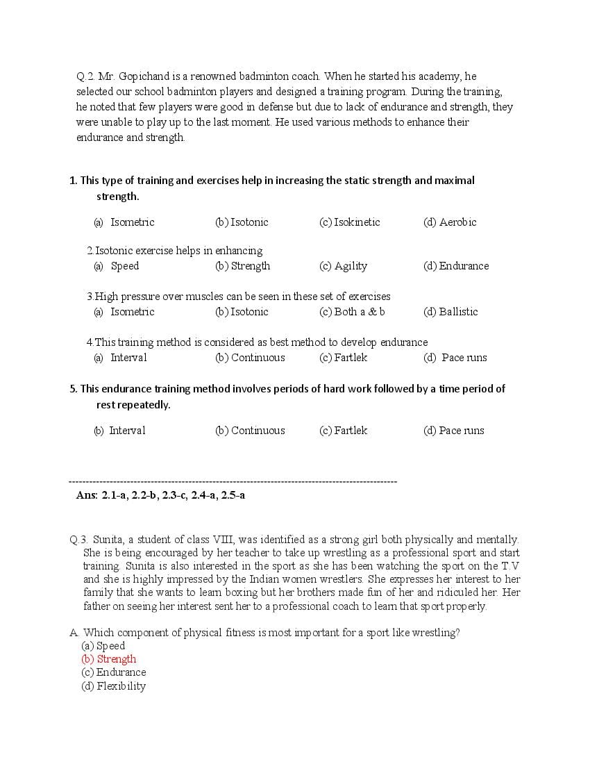 CBSE Class 12 Physical Education Question Bank (PDF) – Official CBSE Question Bank