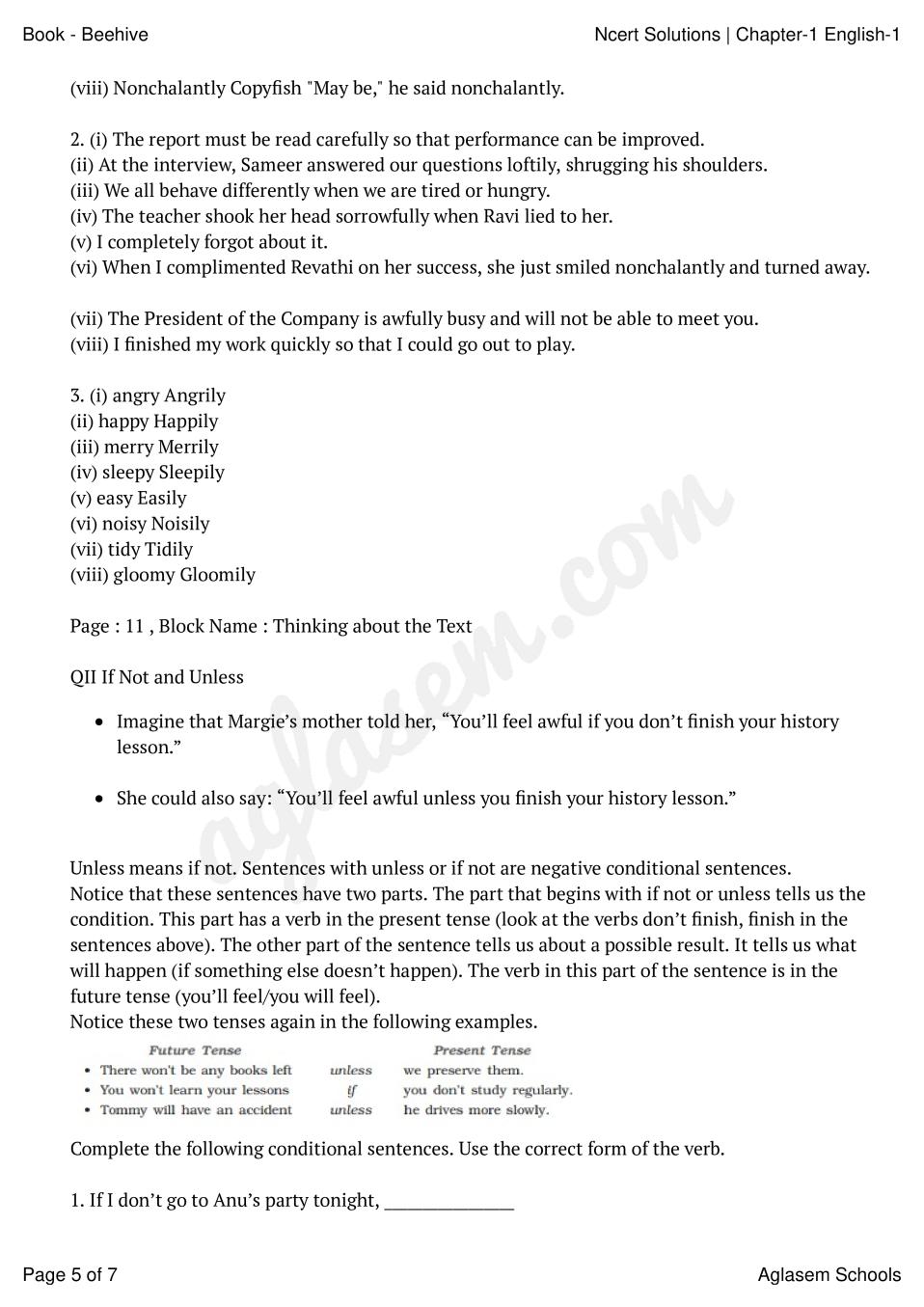 goyal assignment for class 9 solutions english