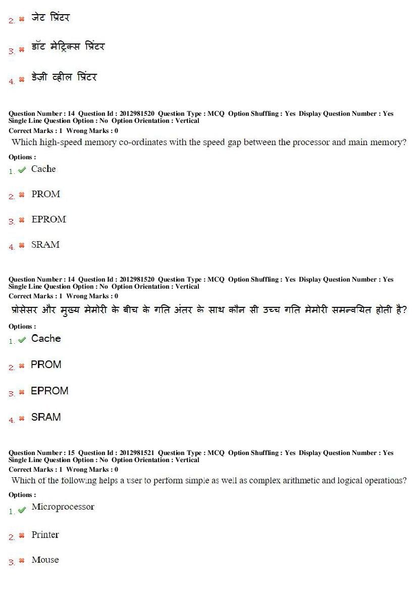 MP CPCT 2019 Question Papers PDF (February to August, With Answers)