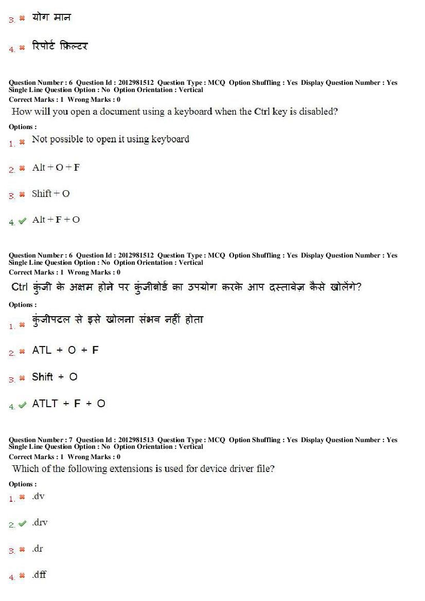 MP CPCT 2019 Question Papers PDF (February to August, With Answers)