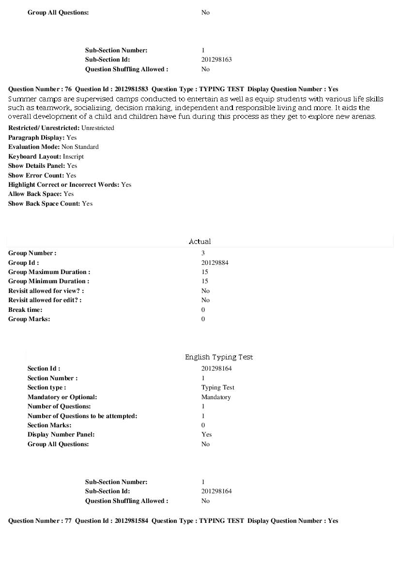 MP CPCT 2019 Question Papers PDF (February to August, With Answers)