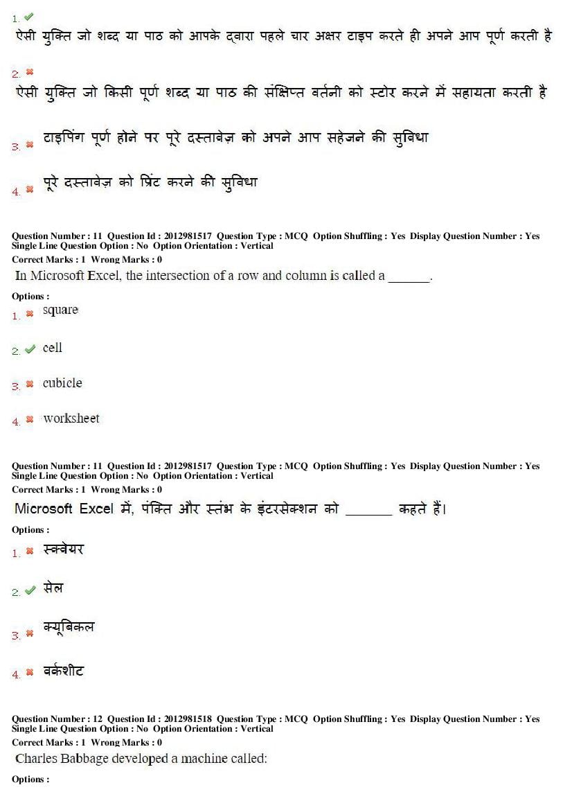 MP CPCT 2019 Question Papers PDF (February to August, With Answers)
