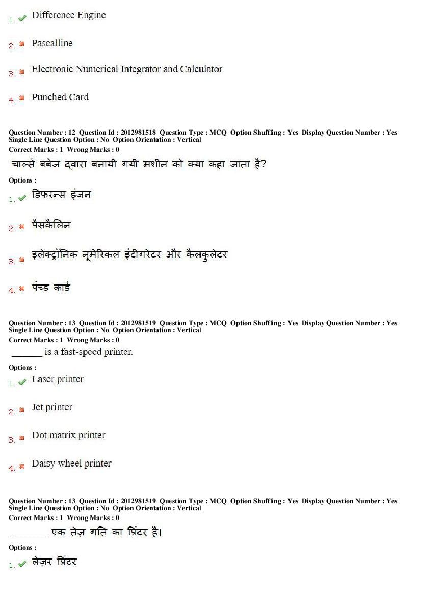 MP CPCT 2019 Question Papers PDF (February to August, With Answers)