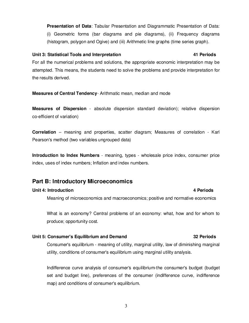 Cbse Syllabus For Class 11 Economics 21 Cbse Study Group