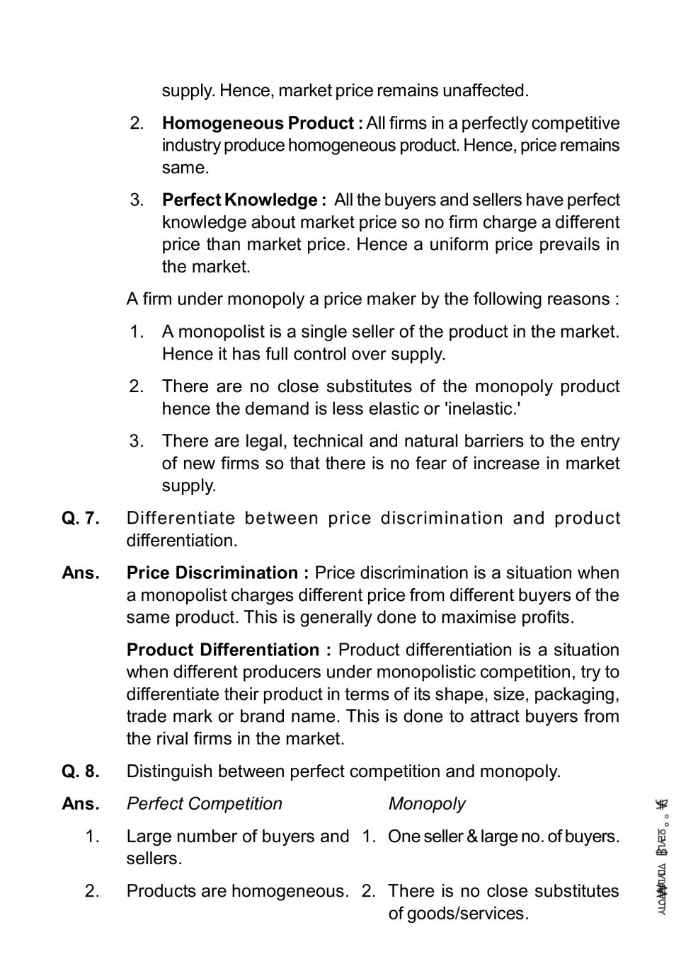 economics grade 11 perfect market essay