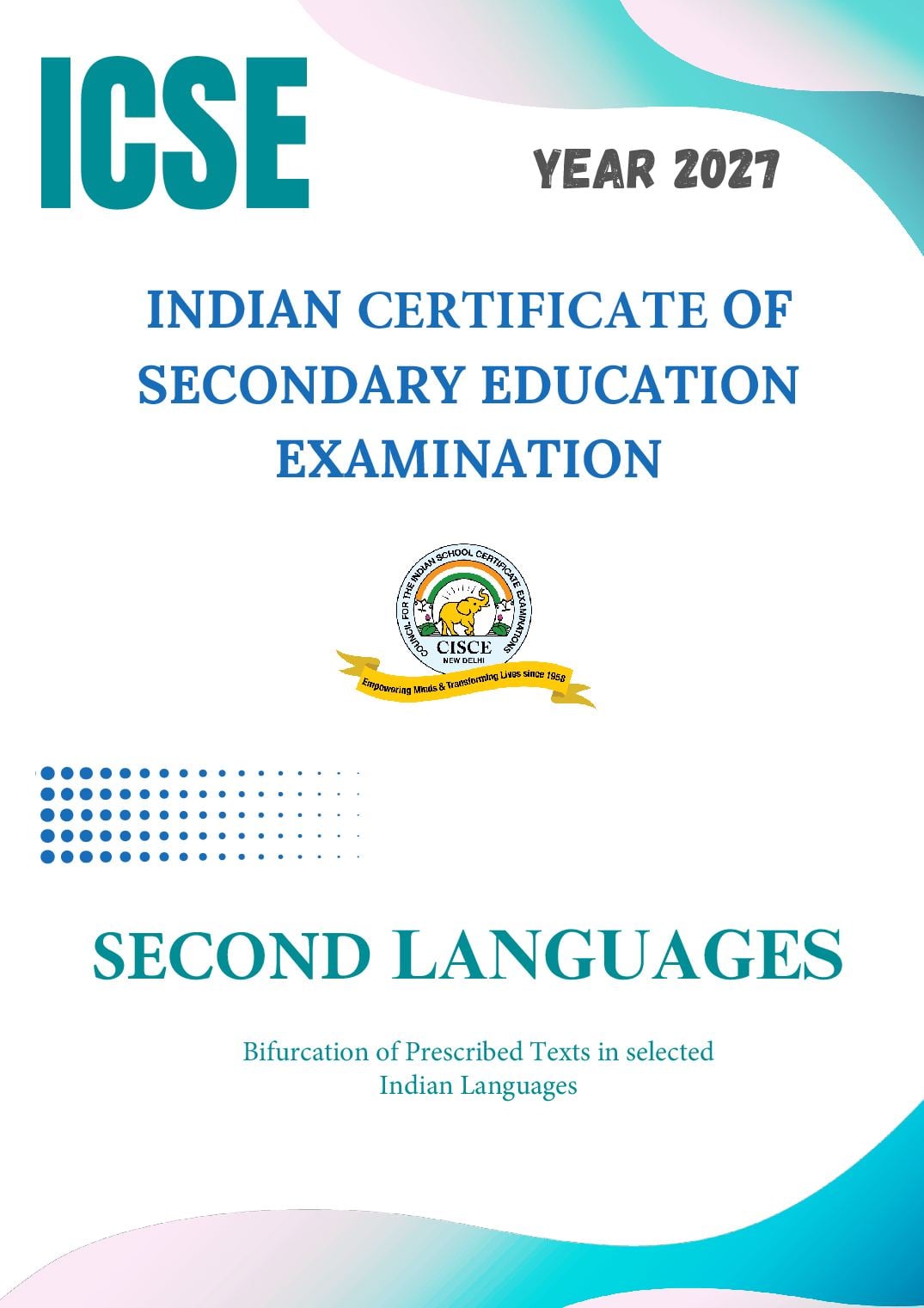 ICSE Class 9 Syllabus 2027 Second Languages - Page 1 of 7
