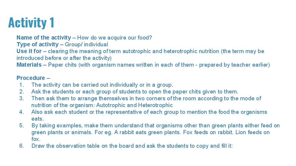 Teaching Material for Class 7 Biology – NCERT CBSE Handbook for Teachers