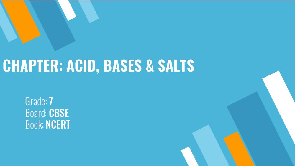 Teaching Material Class 7 Chemistry Acid, Bases and Salt - Page 1