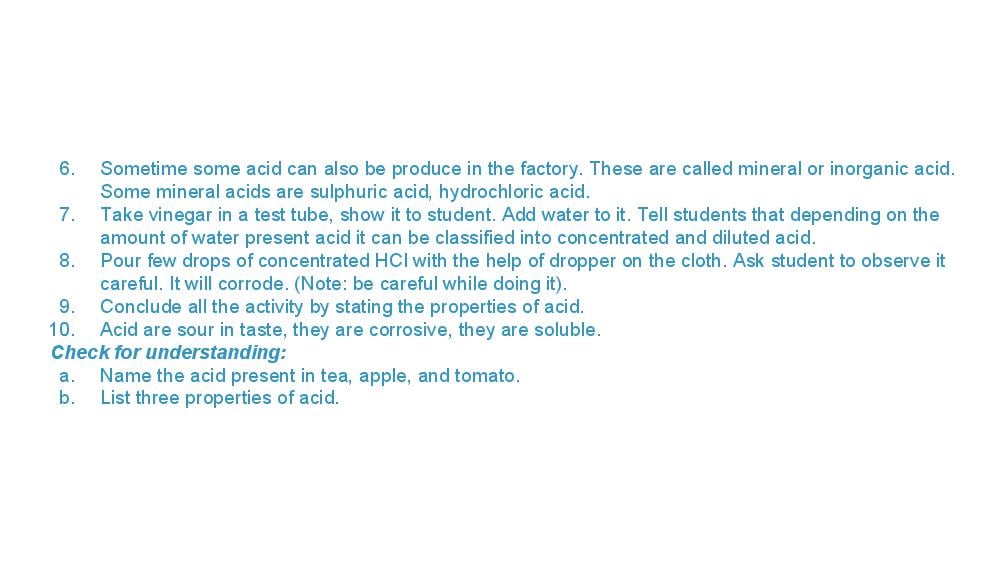 Teaching Material for Class 7 Chemistry – NCERT CBSE Handbook for Teachers