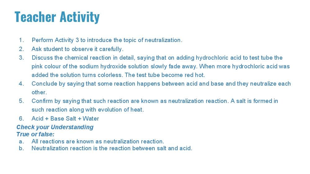 Teaching Material for Class 7 Chemistry – NCERT CBSE Handbook for Teachers
