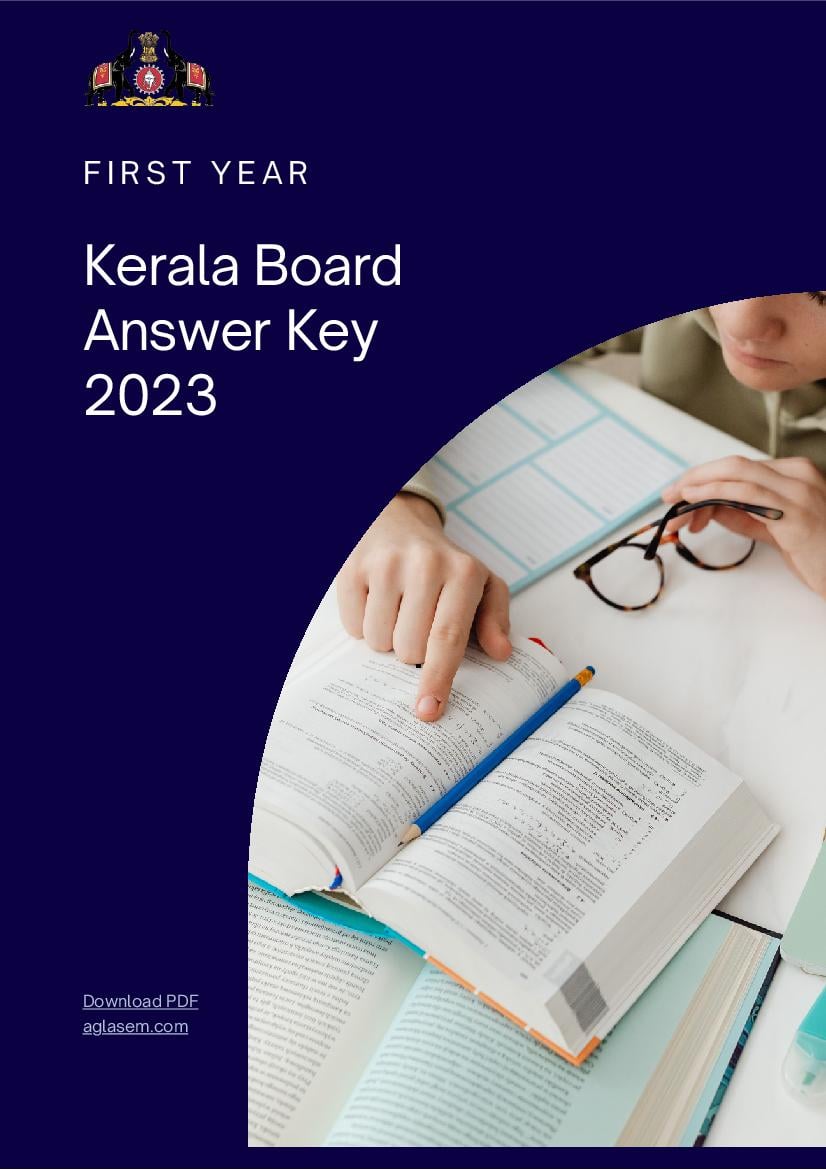 Kerala Plus One  Answer Key 2023 Chemistry - Page 1