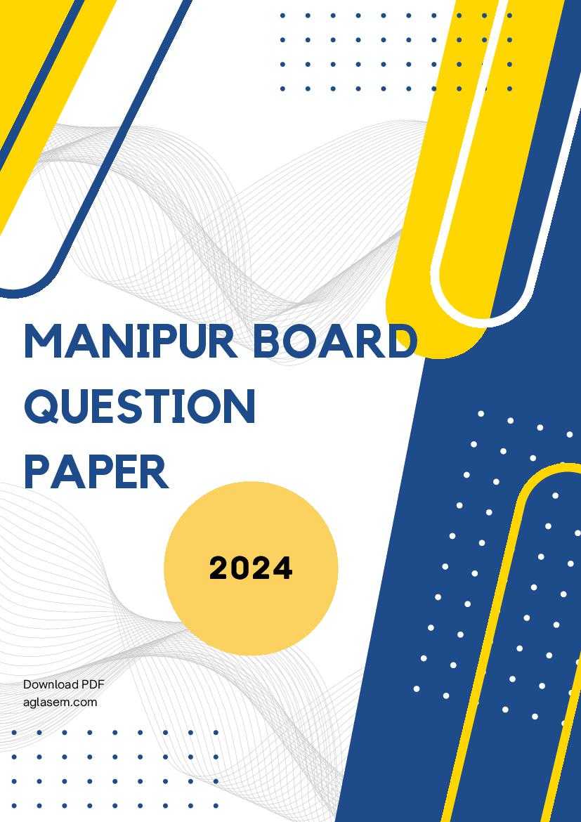 Manipur Board Class 12 Question Paper 2024 for Geology - Page 1