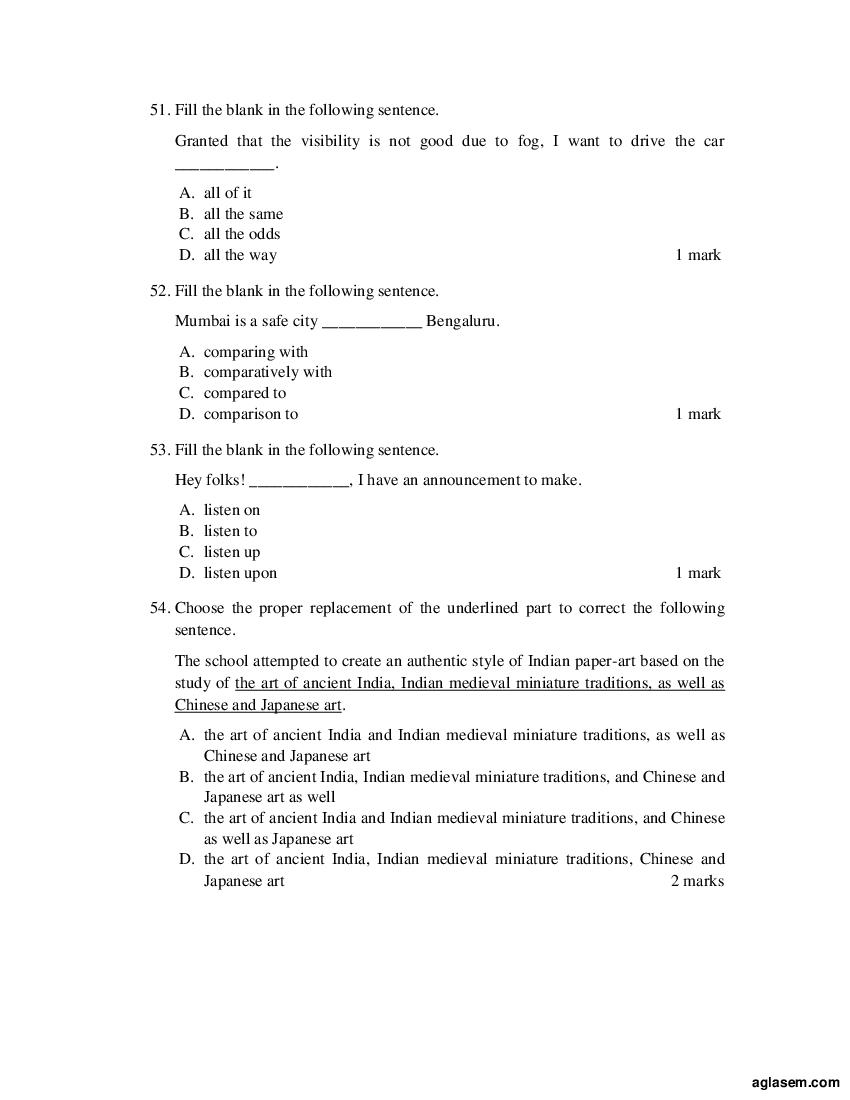 ACET 2017 Question Papers PDF with Solutions (April, June)