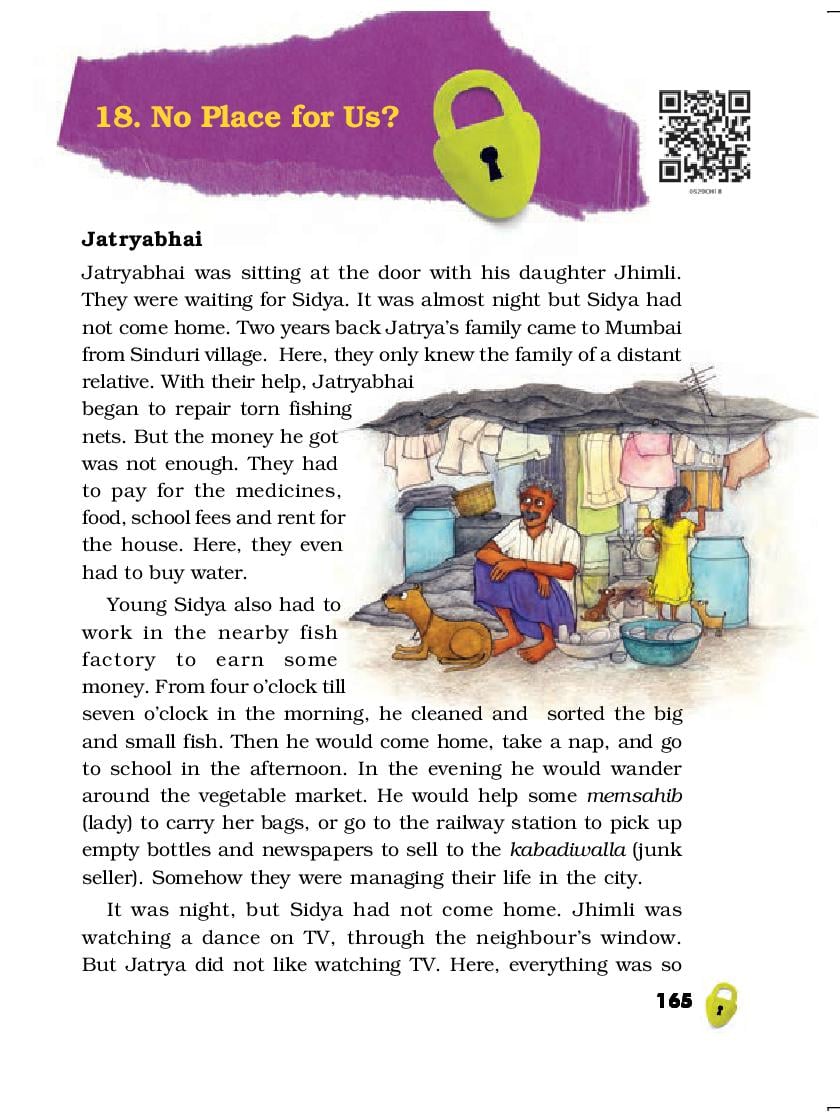 NCERT Book Class 5 EVS Chapter 18 No Place for Us? - Page 1