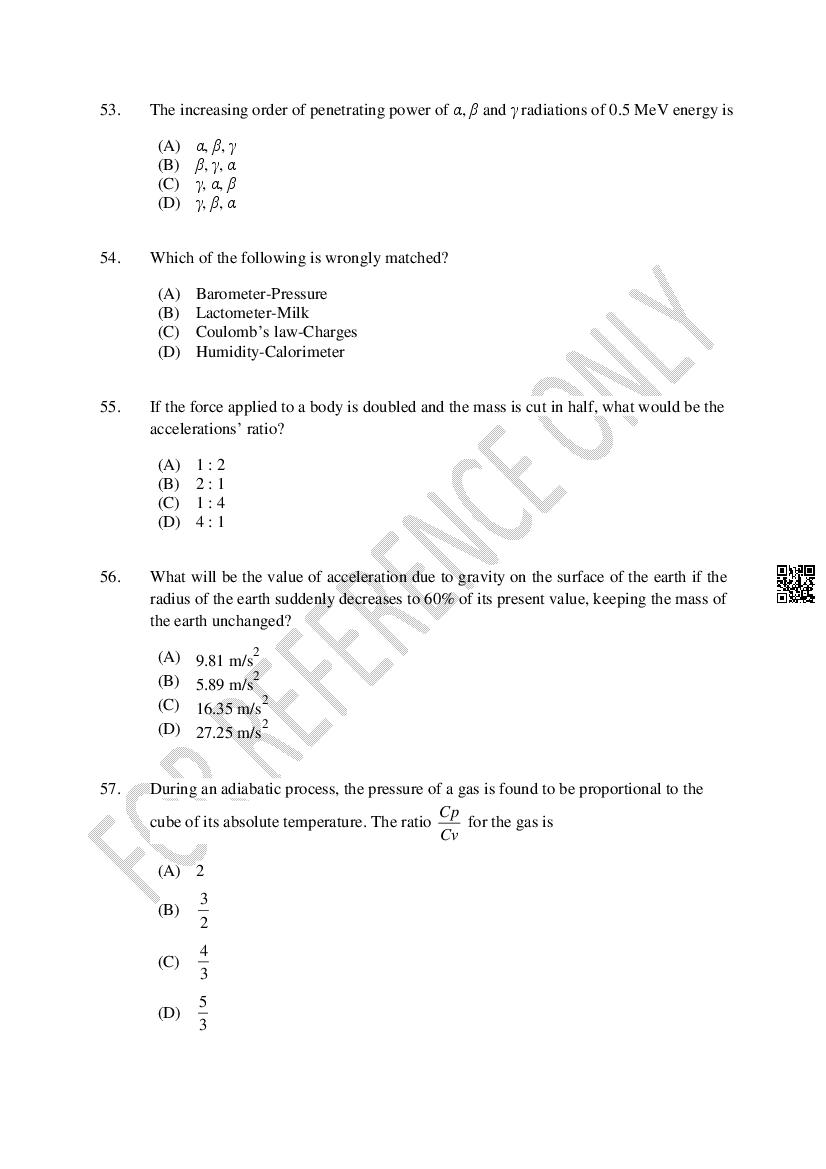 CUSAT CAT 2024 Question Papers PDF (B.Tech Shifts 1 to 5, 35 Papers)