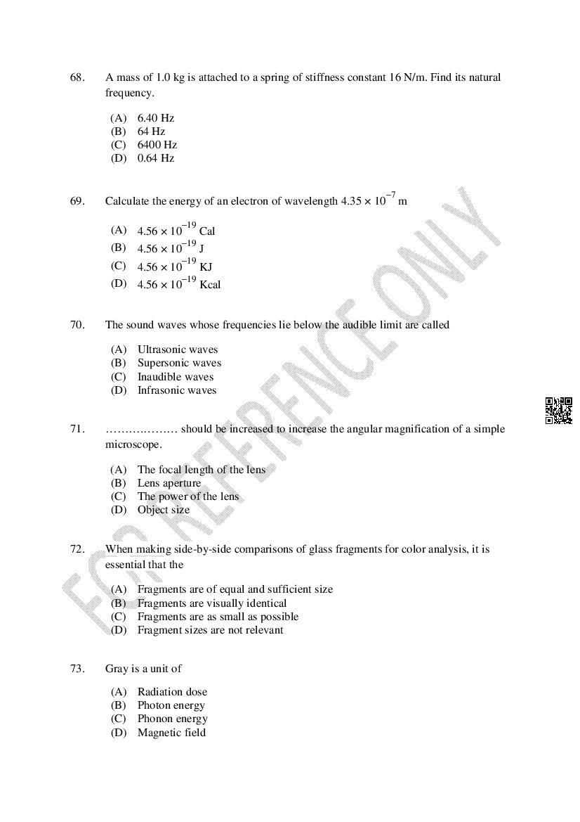 CUSAT CAT 2024 Question Papers PDF (B.Tech Shifts 1 to 5, 35 Papers)