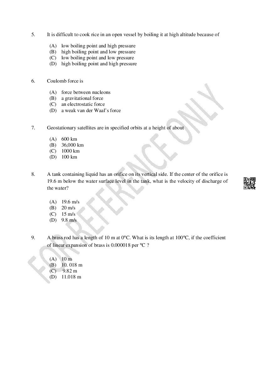 CUSAT CAT 2024 Question Papers PDF (B.Tech Shifts 1 to 5, 35 Papers)