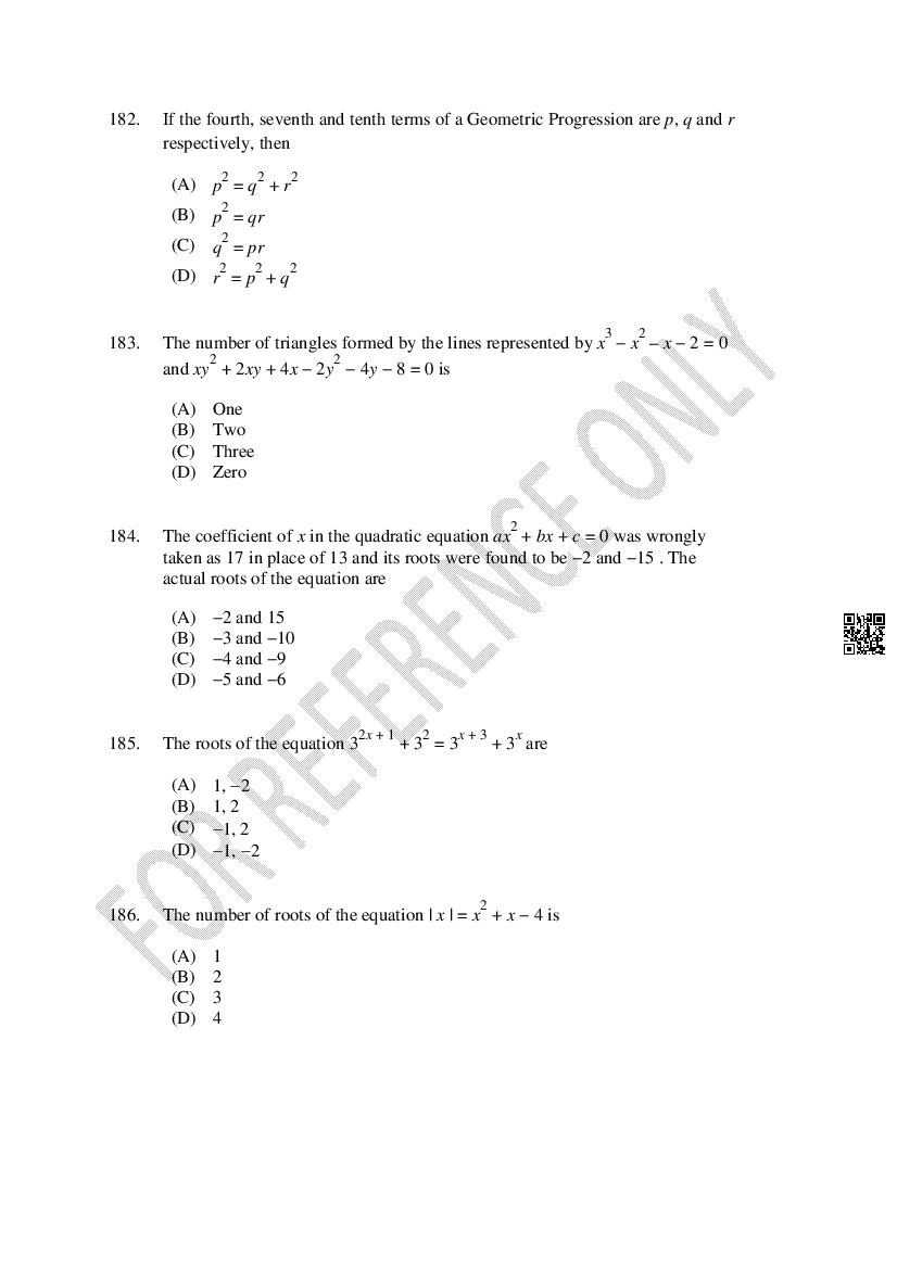CUSAT CAT 2024 Question Papers PDF (B.Tech Shifts 1 to 5, 35 Papers)