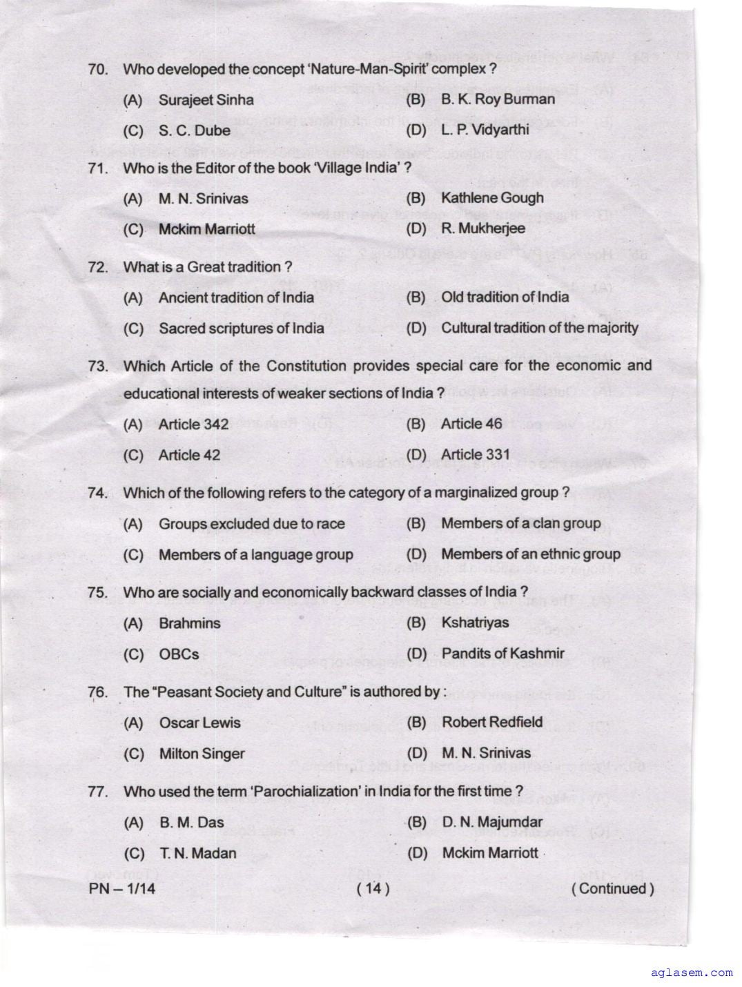 Odisha CPET 2023 Question Paper PDF (Subject-wise, 42 Papers)