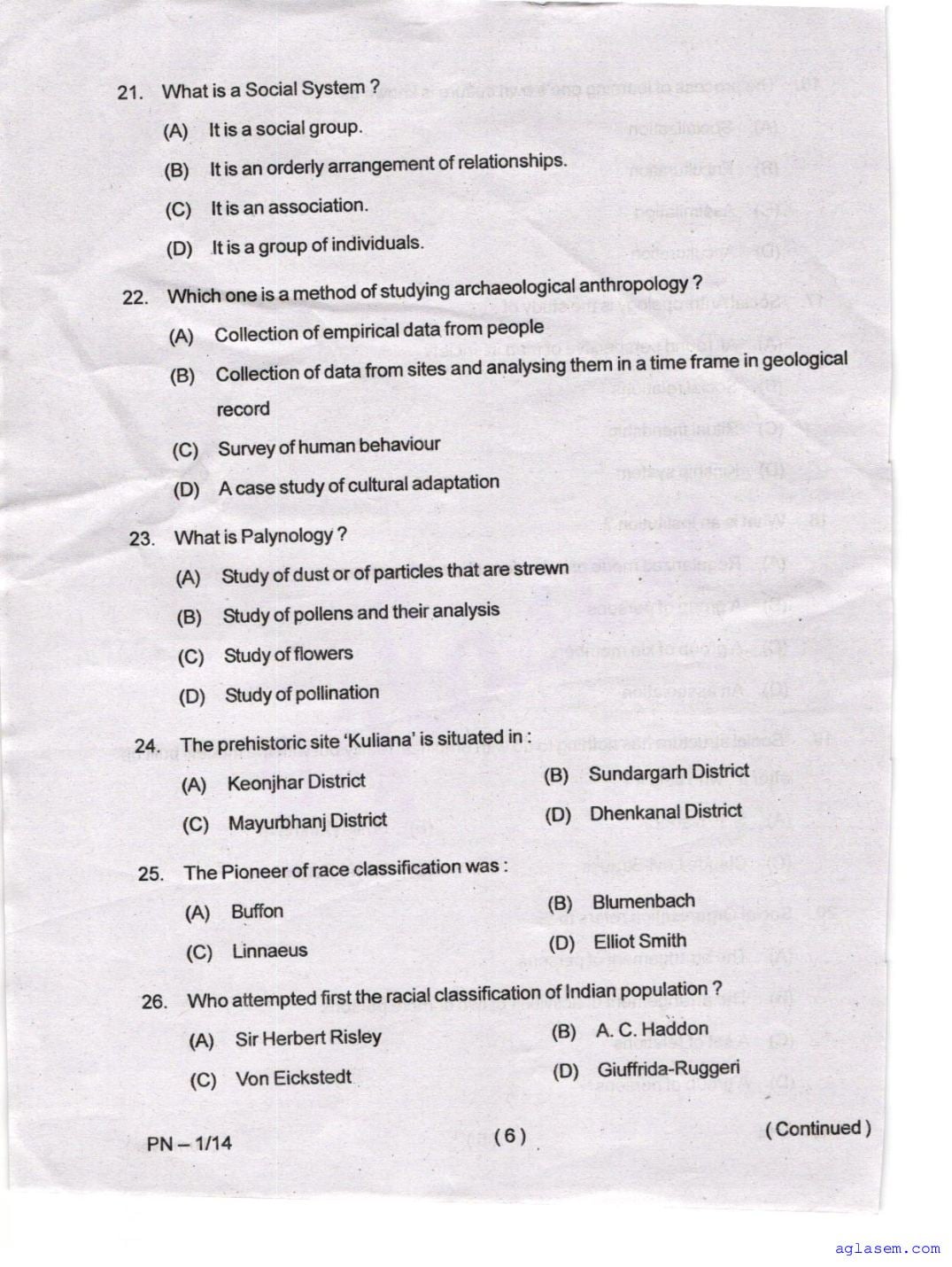 Odisha CPET 2023 Question Paper PDF (Subject-wise, 42 Papers)