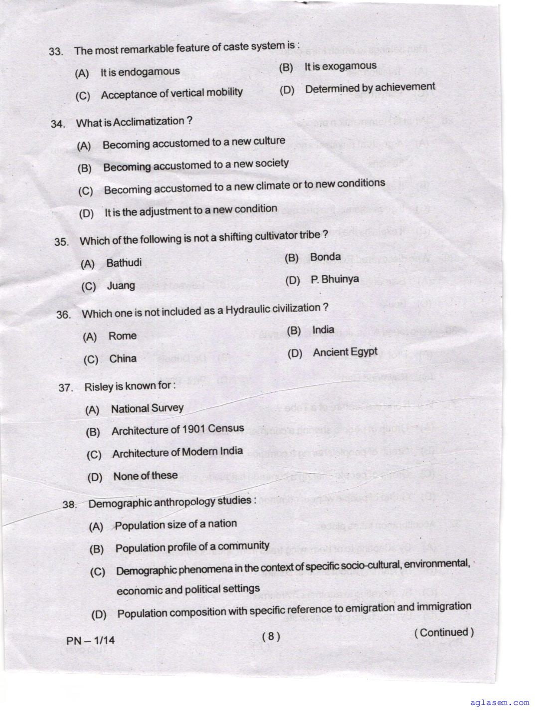 Odisha CPET 2023 Question Paper PDF (Subject-wise, 42 Papers)