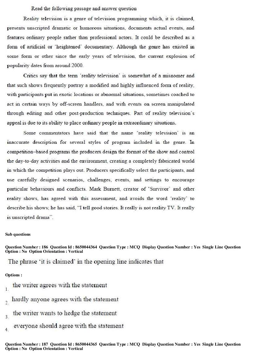 AP ICET 2017 Question Papers PDF (Shift 1 and Shift 2)