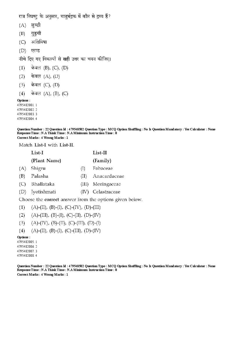 AIAPGET 2023 Question Paper PDF (Ayurveda, Homoeopathy, Siddha, Unani)
