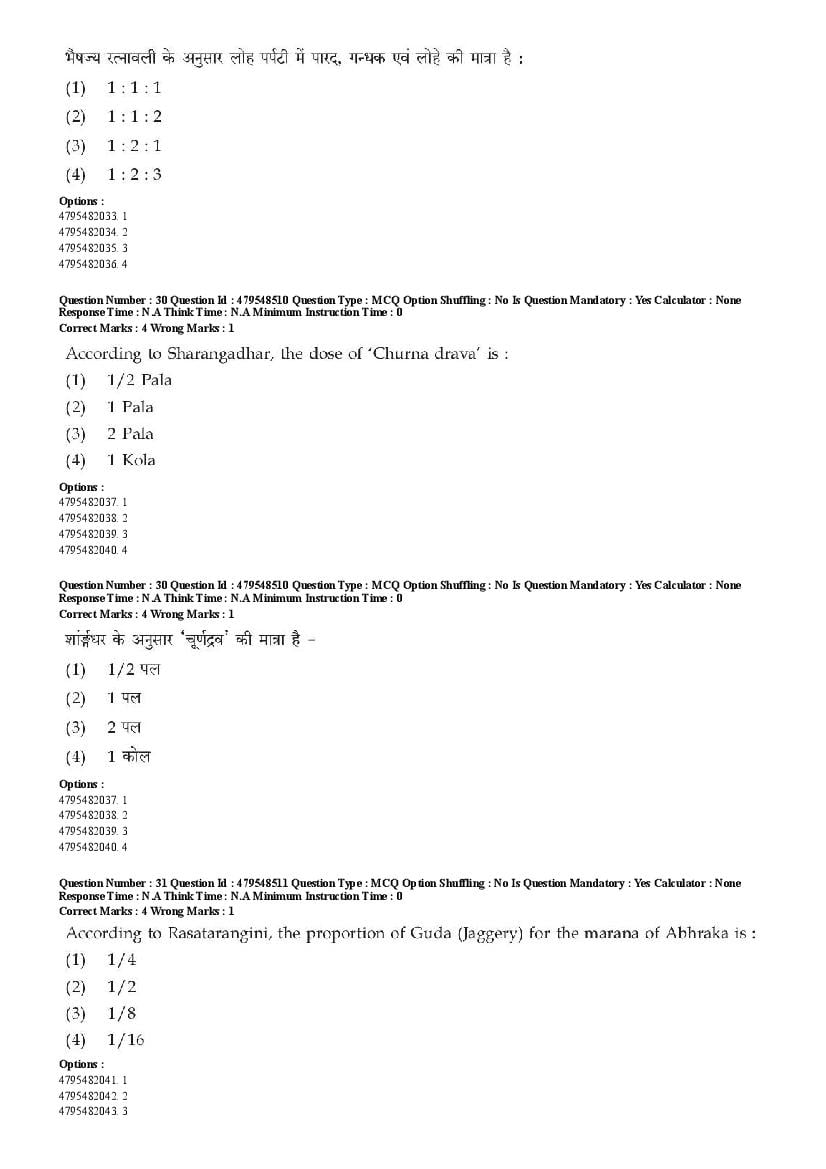 AIAPGET 2023 Question Paper PDF (Ayurveda, Homoeopathy, Siddha, Unani)