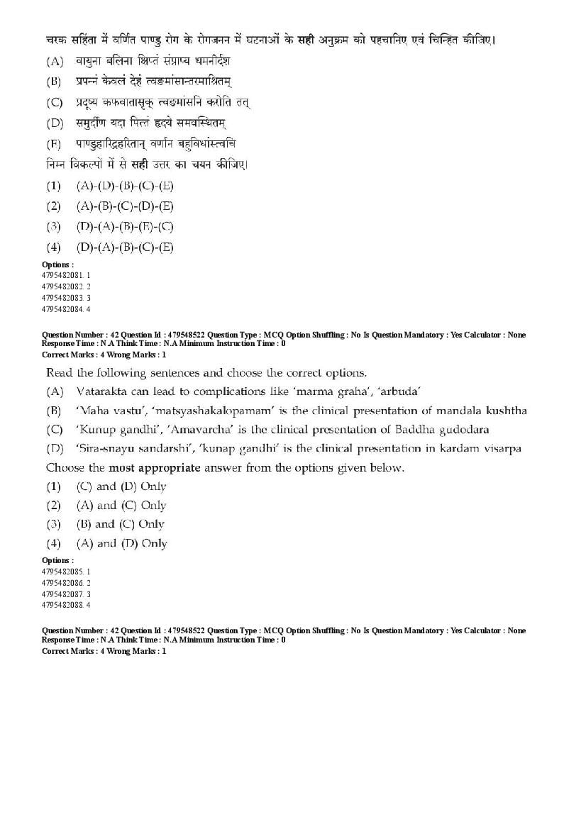 AIAPGET 2023 Question Paper PDF (Ayurveda, Homoeopathy, Siddha, Unani)