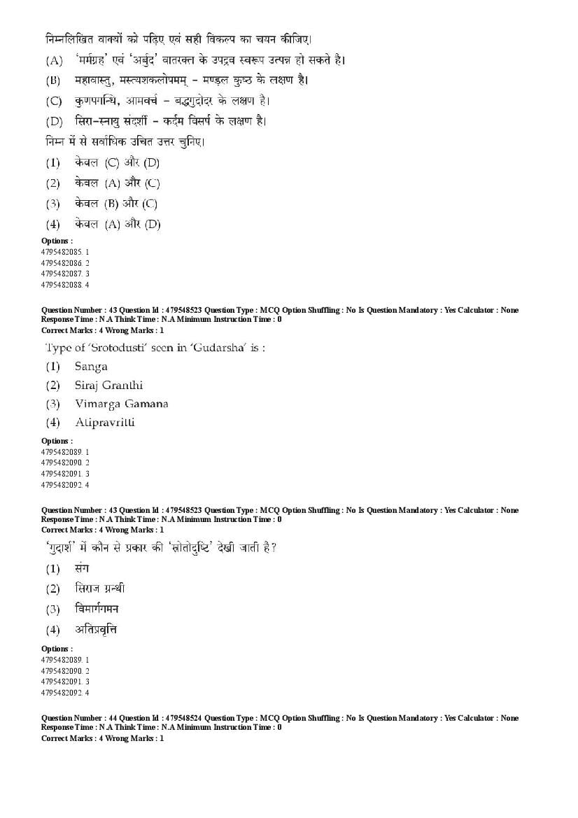 AIAPGET 2023 Question Paper PDF (Ayurveda, Homoeopathy, Siddha, Unani)