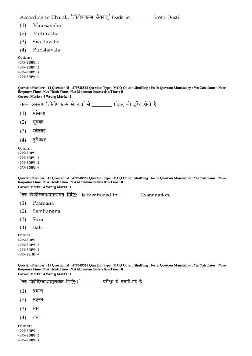 AIAPGET 2023 Question Paper PDF (Ayurveda, Homoeopathy, Siddha, Unani)