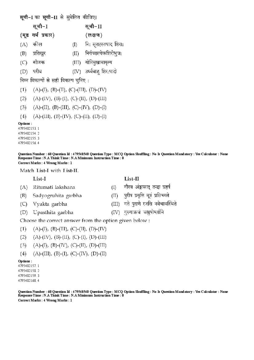 AIAPGET 2023 Question Paper PDF (Ayurveda, Homoeopathy, Siddha, Unani)