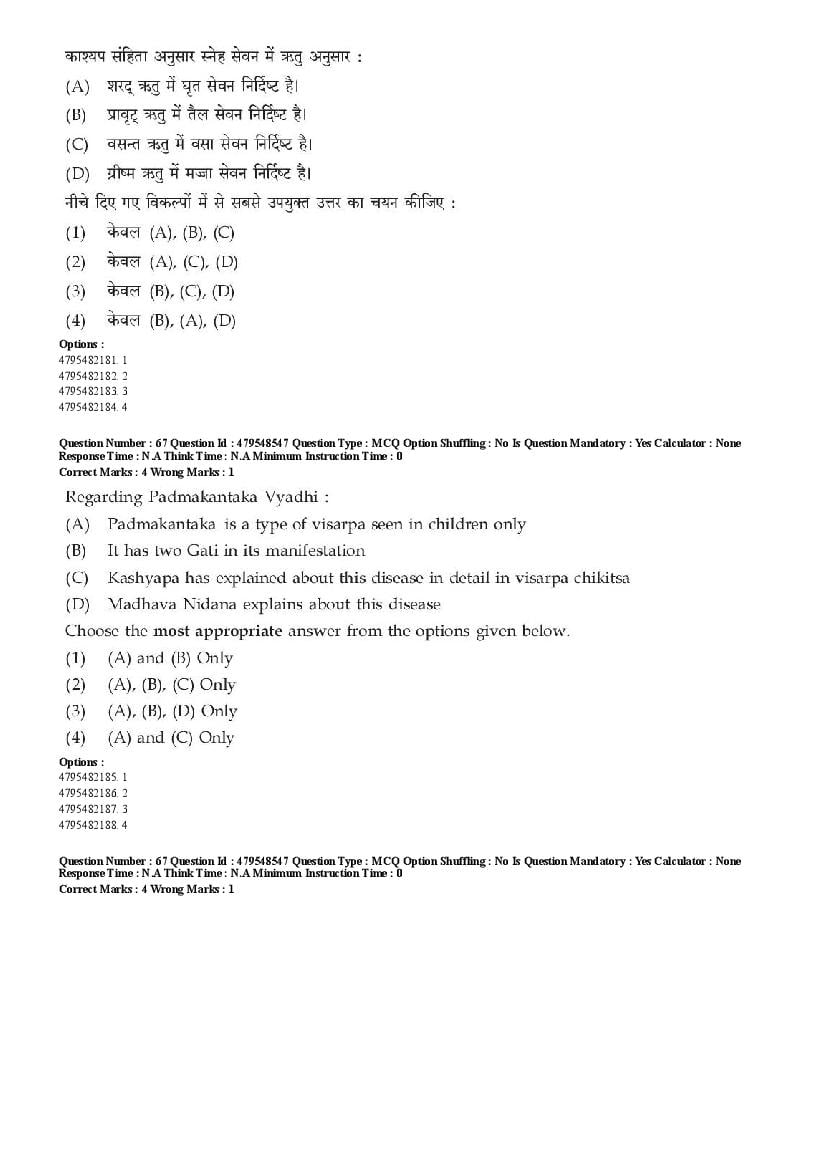 AIAPGET 2023 Question Paper PDF (Ayurveda, Homoeopathy, Siddha, Unani)
