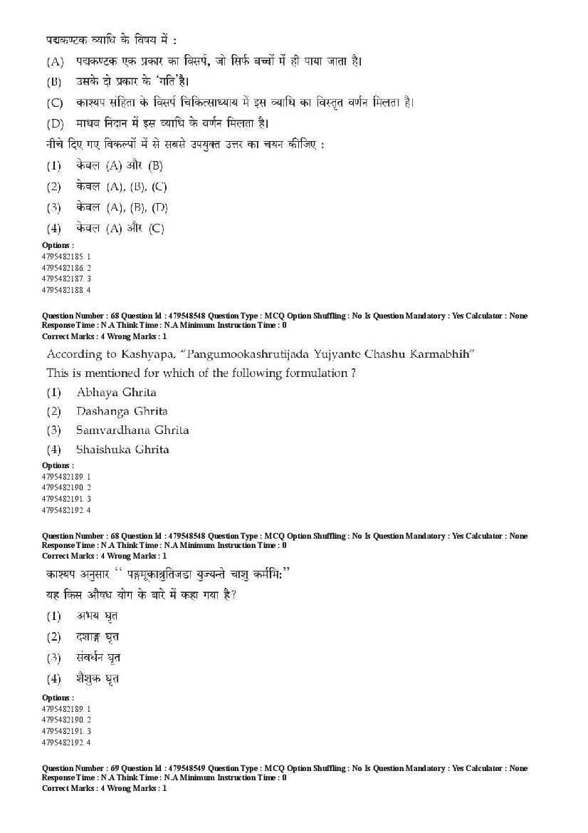 AIAPGET 2023 Question Paper PDF (Ayurveda, Homoeopathy, Siddha, Unani)