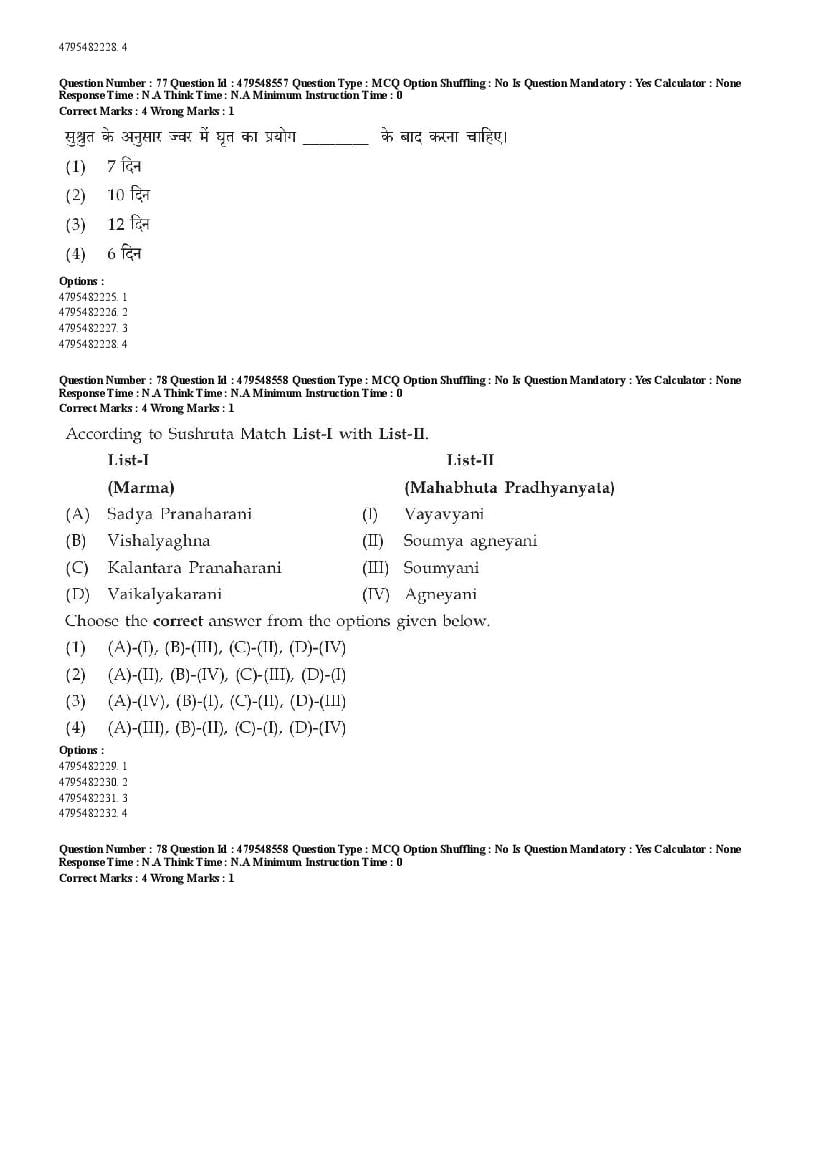 AIAPGET 2023 Question Paper PDF (Ayurveda, Homoeopathy, Siddha, Unani)